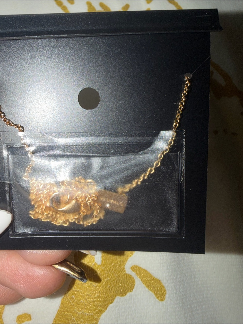 COACH Turquoise Crystal Heart Necklace - Picture 6 of 6